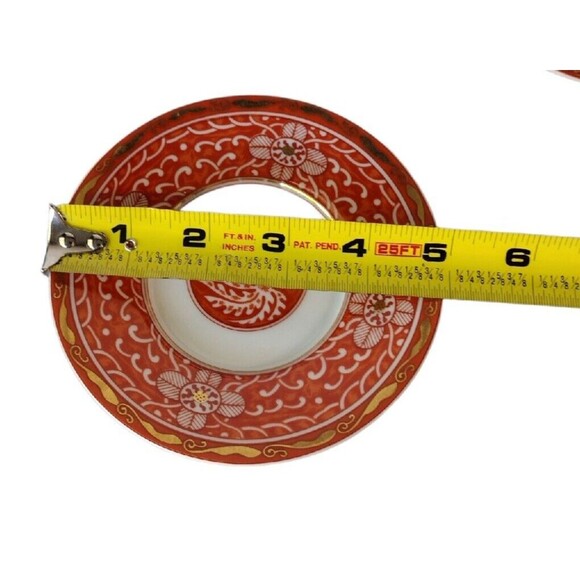 Vintage George Briard Imperial Brocade Demitasse Cup & Saucer Porcelain Set of 2 - Picture 6 of 8